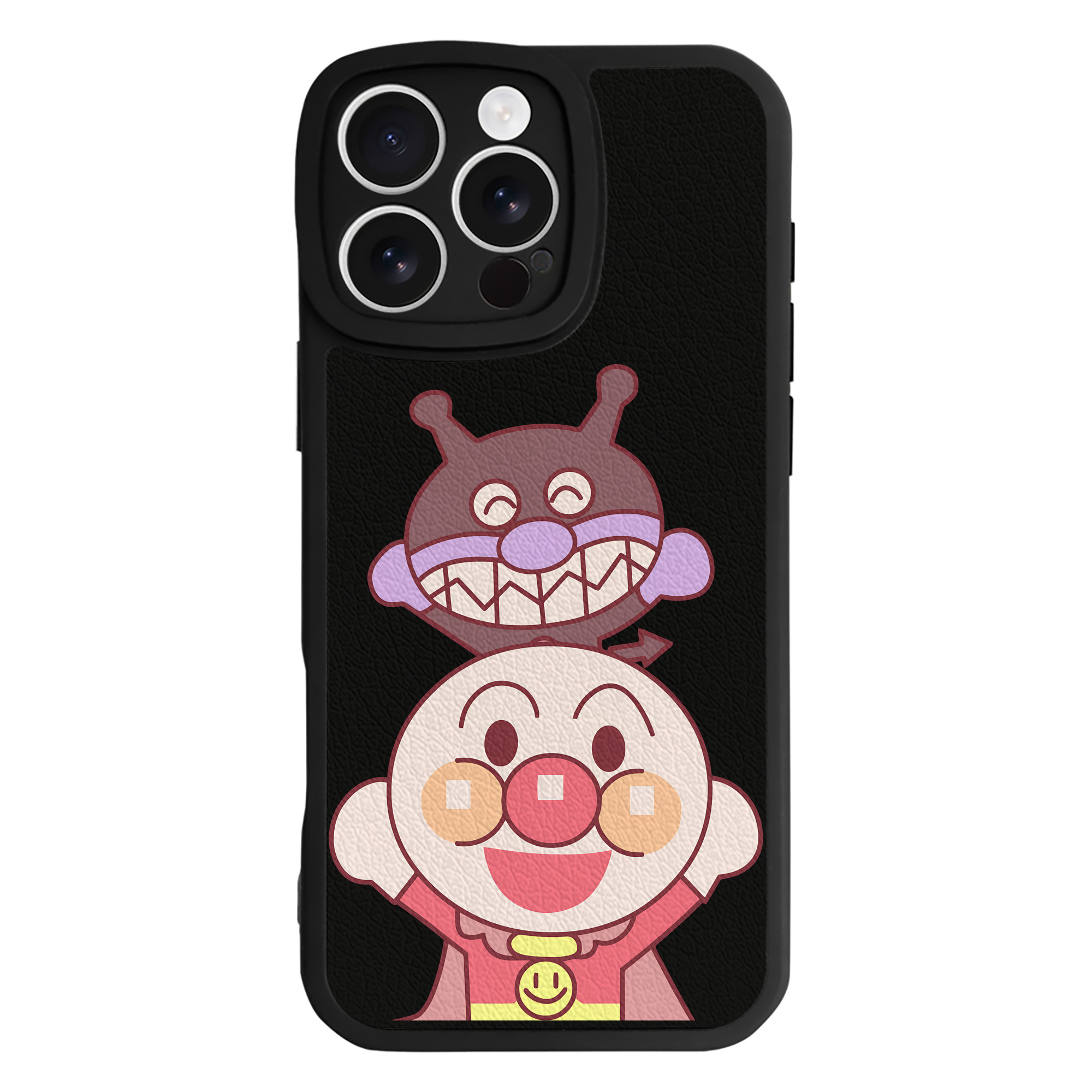（画像用） アンパンマン Anpanman 【iPhone 16シリーズ対応】シリコンスマホケース（レザー調） 材質：シリコン